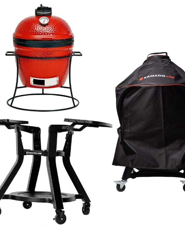 Joe Jr plus Cover and Cart with Side Shelves Bundle