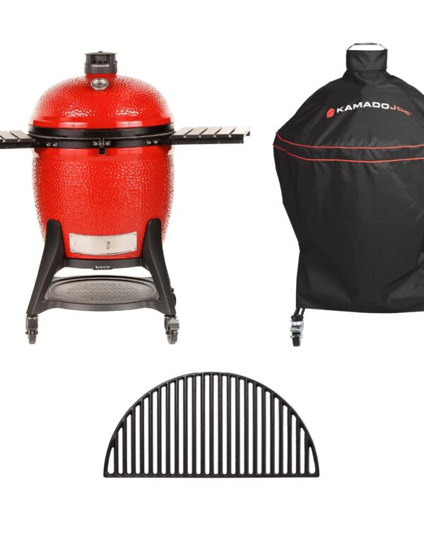Big Joe Series III Grill, Cover and Cast Iron Grate Bundle