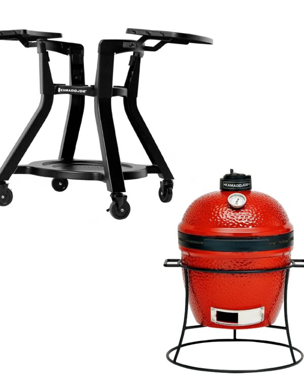 Joe Jr with Cast Iron Stand and Cart Bundle
